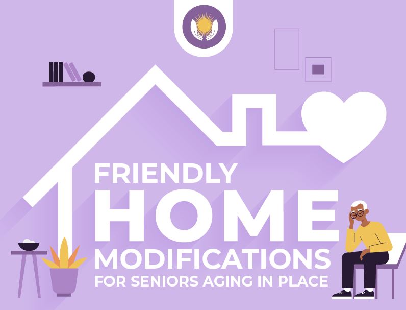 Friendly Home Modifications for Seniors Aging in Place Infographic featured image